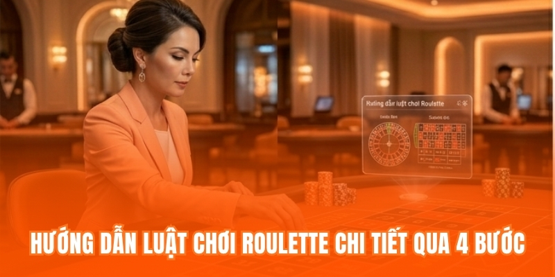 Hướng dẫn luật chơi Roulette chi tiết qua 4 bước