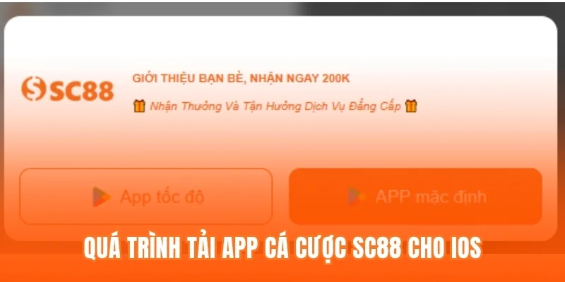 Quá trình tải app cá cược SC88 cho iOS